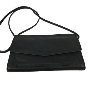 Vtg FOSSIL Wallet on a String Crossbody Purse 90’s Organizer Leather Bag NOS NEW